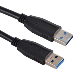 USB 5Gbps (USB 3.0, USB 3.x Gen 1, Superspeed) Cable A Male to A Male 16.40' (5.00m) Shielded - Assmann WSW Components