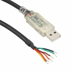 USB to RS232 Cable 16.40' (5.00m) Unshielded - FTDI, Future Technology Devices International Ltd
