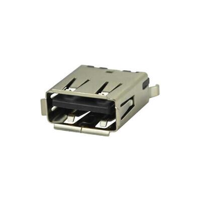 USB-A (USB TYPE-A) USB 2.0 Receptacle Connector 4 Position Through Hole - 1