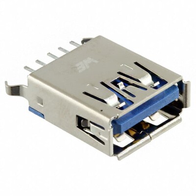 USB-A (USB TYPE-A) USB 3.2 Gen 1 (USB 3.1 Gen 1, Superspeed (USB 3.0)) Receptacle Connector 9 Position Through Hole - 1