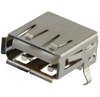 USB-A (USB TYPE-A) Receptacle Connector 4 Position Through Hole, Right Angle - 1