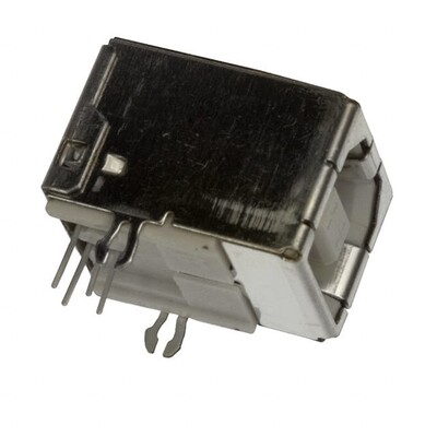 USB-B (USB TYPE-B) USB 2.0 Receptacle Connector 4 Position Through Hole, Right Angle - 1