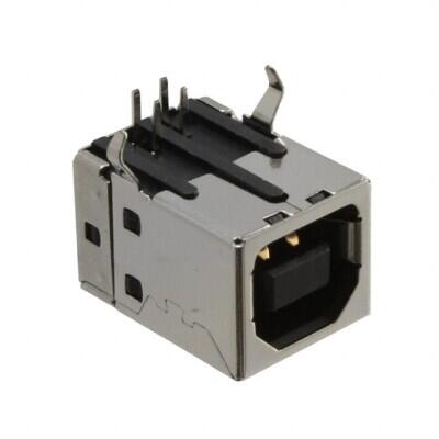 USB-B (USB TYPE-B) Receptacle Connector 4 Position Through Hole, Right Angle - 1