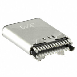 USB-C (USB TYPE-C) USB 3.2 Gen 2 (USB 3.1 Gen 2, Superspeed + (USB 3.1)) Plug Connector 24 (22+2 Dummy) Position Board Edge, Straddle Mount - 1