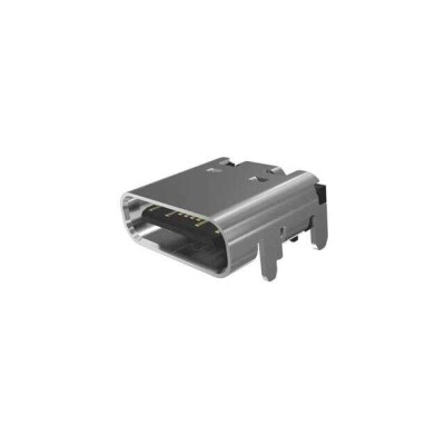 USB-C (USB TYPE-C) Receptacle Connector 24 (16+8 Dummy) Position Surface Mount, Right Angle - 1