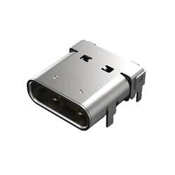 USB-C (USB TYPE-C) USB 3.2 Gen 2 (USB 3.1 Gen 2, Superspeed + (USB 3.1)) Receptacle Connector 24 Position Surface Mount, Right Angle; Through Hole - 1