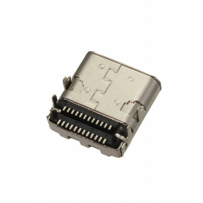 USB-C (USB TYPE-C) USB 3.2 Gen 2 (USB 3.1 Gen 2, Superspeed + (USB 3.1)) Receptacle Connector 24 Position Surface Mount, Right Angle; Through Hole - 2