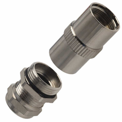 Silver Connector Backshell, Cable Clamp PG11 12 - 1