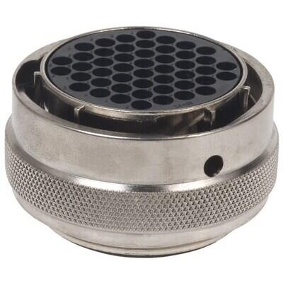48 Position Circular Connector Plug Housing Free Hanging (In-Line) Coupling Nut - 1