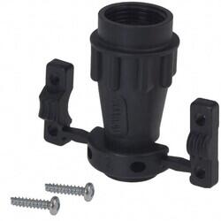 Black Connector Backshell, Cable Clamp 9/16-24 UNEF 10 - Souriau-Sunbank by Eaton