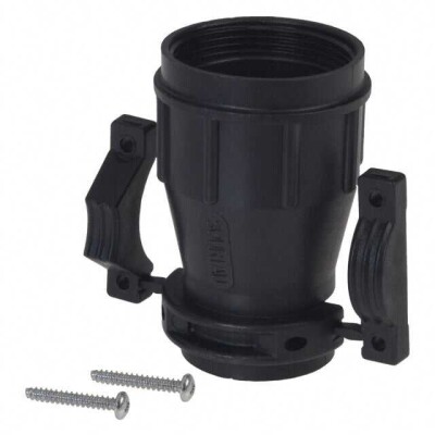 Black Connector Backshell, Cable Clamp 1 5/16-18 UNEF 22 - 1