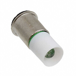 LED Lamp Replacement Green Midget Flange 28V T - 1 3/4 - Visual Communications Company - VCC