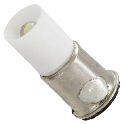 LED Lamp Replacement White Midget Flange 28V T - 1 3/4 - Visual Communications Company - VCC