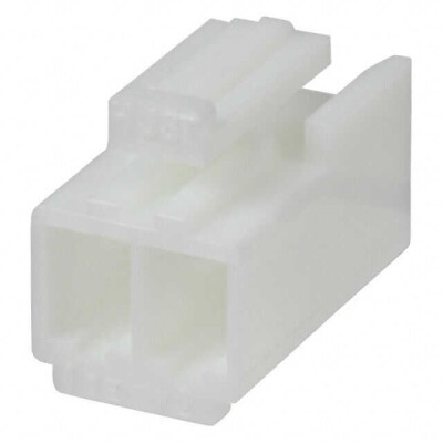 2 Position Rectangular Housing Connector Receptacle Natural 0.156