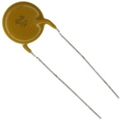 1000 pF ±20% 500VAC Ceramic Capacitor Y5V (F) Radial, Disc - Vishay Beyschlag Draloric BC Components (1)