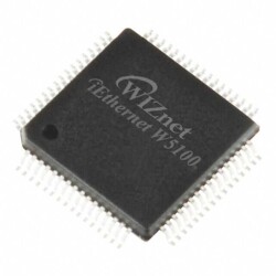 Ethernet Controller 10/100 Base-T/TX PHY SPI Interface 80-LQFP (10x10) - WIZnet