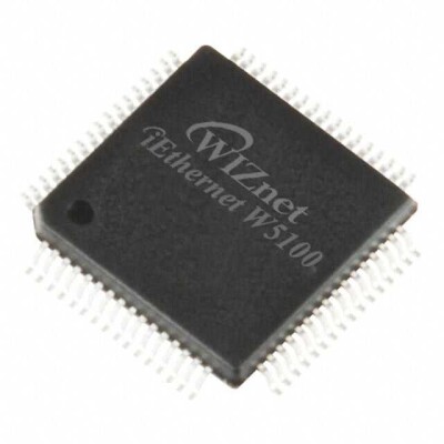 Ethernet Controller 10/100 Base-T/TX PHY SPI Interface 80-LQFP (10x10) - 1