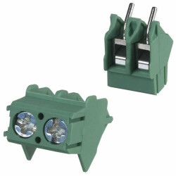 2 Position Wire to Board Terminal Block 45° (135°) Angle with Board 0.197
