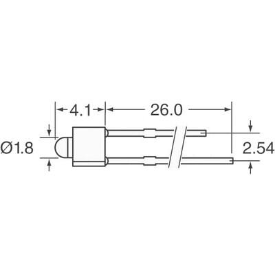 Red 640nm LED Indication - Discrete 1.85V Radial - 2