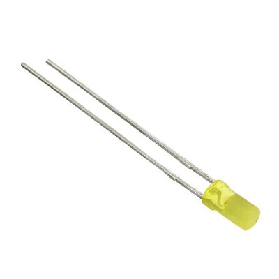 Yellow 588nm LED Indication - Discrete 2.1V Radial - 1