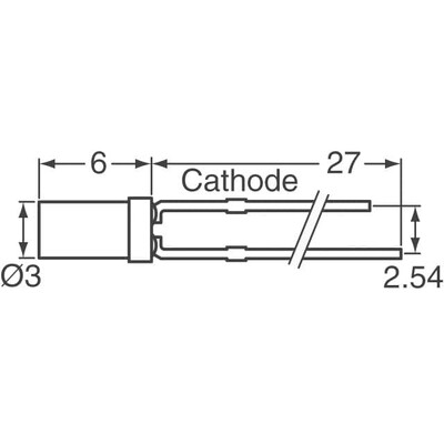 Yellow 588nm LED Indication - Discrete 2.1V Radial - 2
