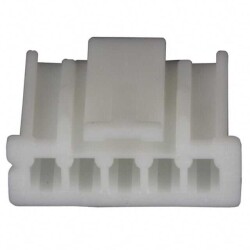 5 Rectangular Connectors - Housings Receptacle Natural 0.098