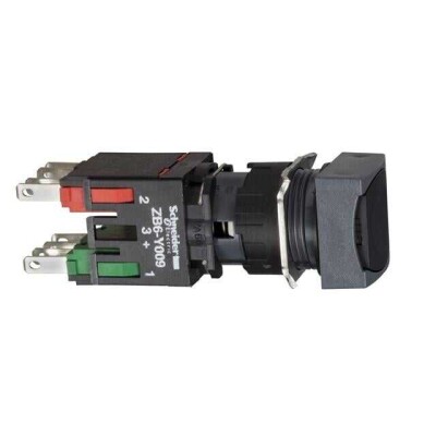 Pushbutton Switch DPST-NO/NC Standard Panel Mount, Front - 1