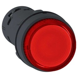 Pushbutton Switch SPST-NO Standard, Illuminated Panel Mount, Front - Schneider Electric