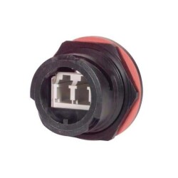 Coupler Fiber Optic Connector LC Receptacle To LC Receptacle Panel Mount, Bulkhead - L-com