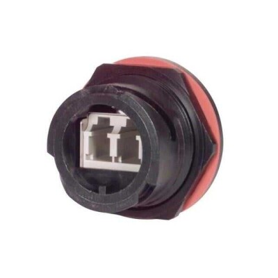 Coupler Fiber Optic Connector LC Receptacle To LC Receptacle Panel Mount, Bulkhead - 1