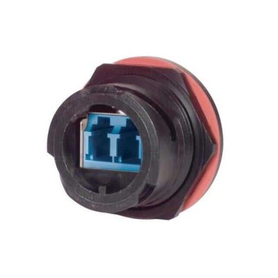 Coupler Fiber Optic Connector LC Receptacle To LC Receptacle Panel Mount, Bulkhead - 1