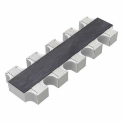 10k Ohm ±5% 62.5mW Power Per Element Bussed 8 Resistor Network/Array ±200ppm/°C 1206 (3216 Metric), Convex, Long Side Terminals - YAGEO