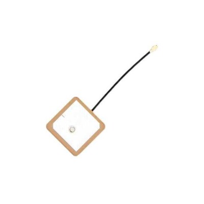 RF ANTENNA GPS Ceramic Patch I-PEX MHF1 Surface Mount - 1