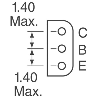 Bipolar (BJT) Transistor NPN 60V 2A 175MHz 1W Through Hole E-Line (TO-92 compatible) - 2
